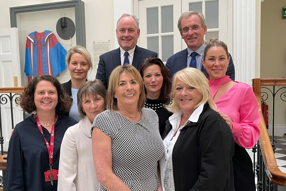 Pictured are Ciara Hughes, Programme Manager for NCP in Surgery (NCPS); Niamh Keane, Project Manager for NCP in Trauma and Orthopaedics; Grace Reidy, former PM for NCP in Surgery; Aileen O’Brien, Nurse Lead in NCP Anaesthesia; Dr Michael Dockery, Clinical Lead for NCP in Anaesthesia; Sharon Casey, Administration Officer (NCPS); Mr Ken Mealy, Co-Lead for NCPS and Past President of RCSI; Una Quill, Programme Manager NCP Anaesthesia; and Laura Hammond, Data Technician for NCPS.