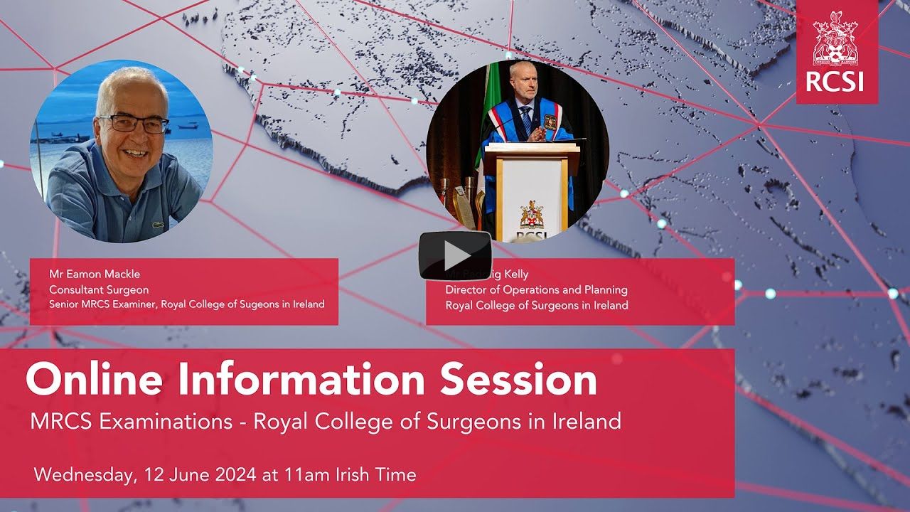 Live event - MRCS Online Information Session